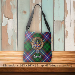 Sac Ajustable Clan Russell Crête sur Tartan