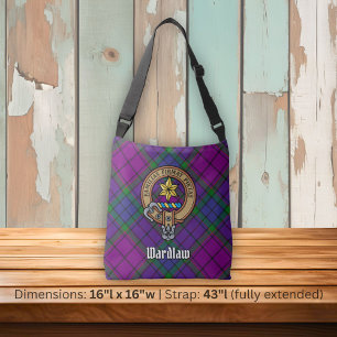 Sac Ajustable Clan Wardlaw Crest sur Tartan