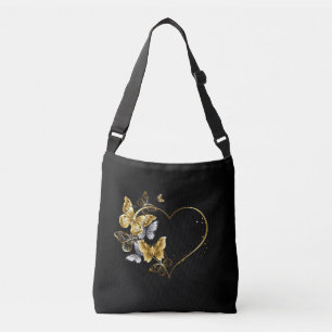 Sac Ajustable Coeur aux papillons d'or