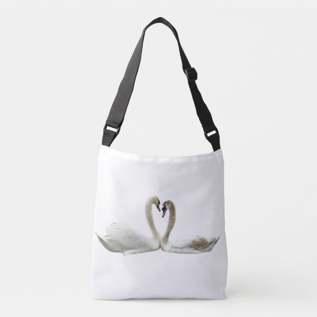 Sac Ajustable Coeur des cygnes - fourre-tout blanc (Devant)