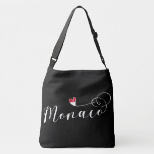 Sac Ajustable Coeur Monaco, Monaco Drapeau, I Love Monaco