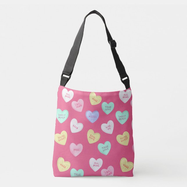 Sac Ajustable Coeurs bonbons de Saint-Valentin classiques (Devant)