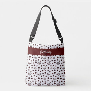 Sac Ajustable Coeurs Cheer Maroon, Pom Poms, Motif Mégaphone