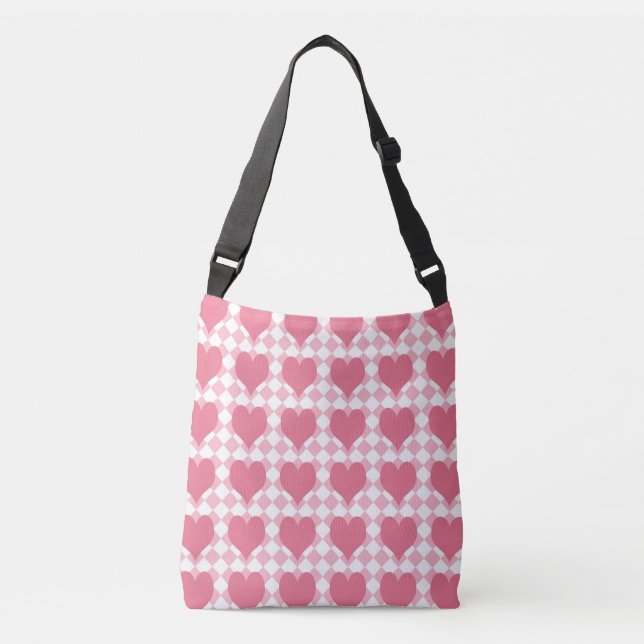 Sac Ajustable Coeurs roses (Devant)