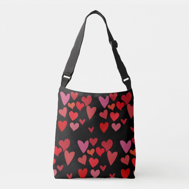 Sac Ajustable Coeurs rouges (Devant)