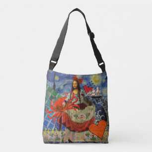 Sac Ajustable Collage Nuit étoilée de Mona Lisa : Surréalisme fa