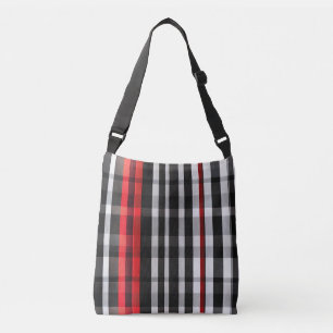 Sac Ajustable Collection Abstraite Red Black Plaid