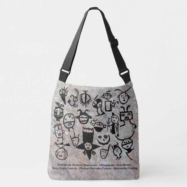 Sac Ajustable Collection de pétroglyphes Masques et têtes (Devant)
