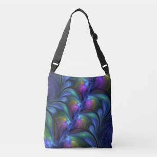 Sac Ajustable Coloré Lumineux Abstrait Bleu rose Vert Fractal