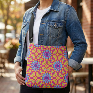 Sac Ajustable Coloré tendance Mosaïque moderne Motif géométrique
