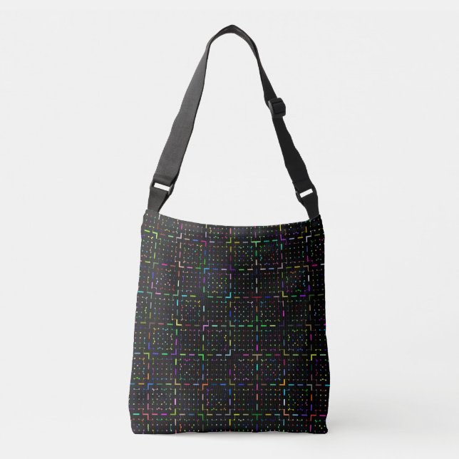 Sac Ajustable Colorful tech coding electronics pattern  (Devant)