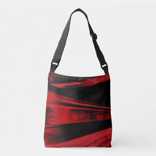 Sac Ajustable Concept de mouvement moderne et cool en rouge et n (Devant)