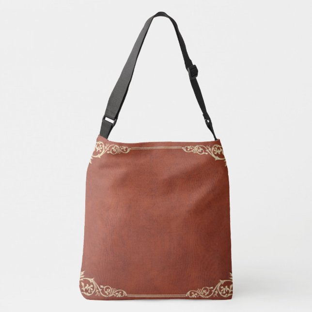 Sac Ajustable Conception Brown du look en cuir (Dos)