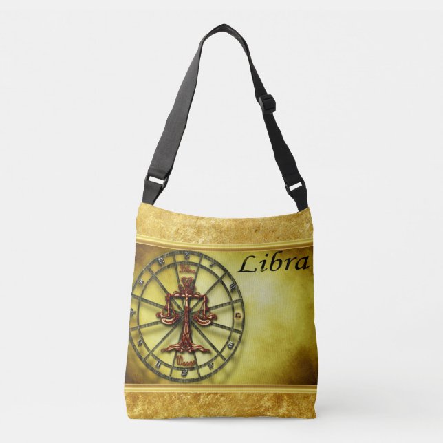 Sac Ajustable Conception de texture de feuille d'or d'astrologie (Devant)