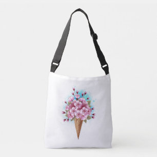 Sac Ajustable Cône rose Sakura crème glacée gaufre