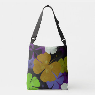 Sac Ajustable Contraste de Fleur Dorée – Déclaration Florale Aud
