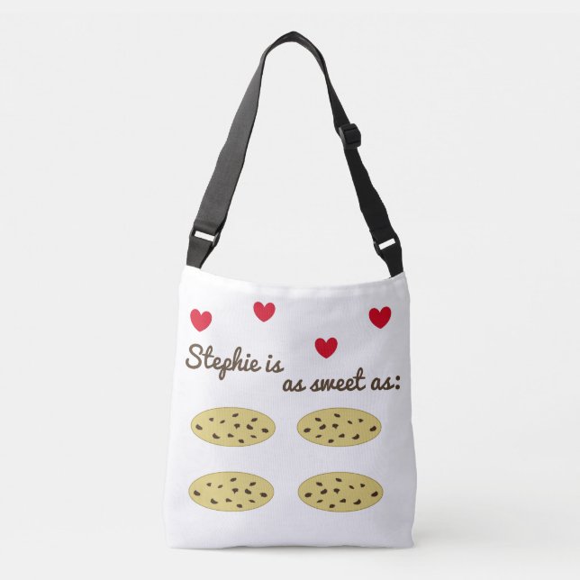 Sac Ajustable Cookies et Coeurs sucrés (Devant)