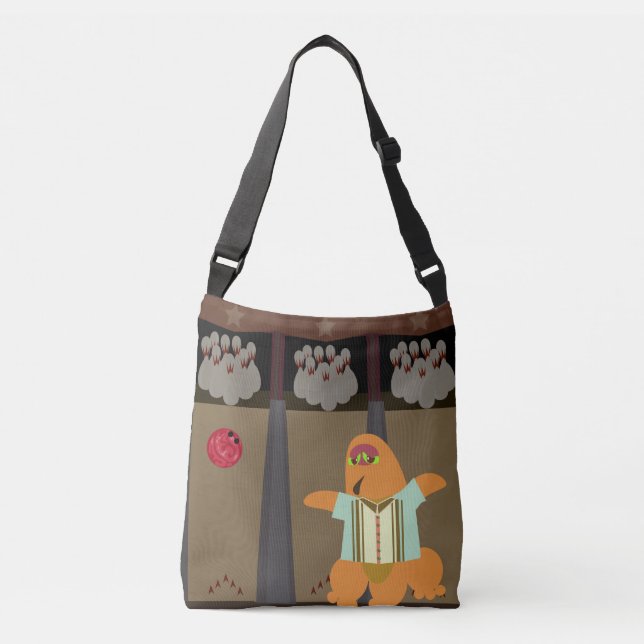Sac Ajustable Cool Bowling Team Monster Cartoon Art Design (Devant)