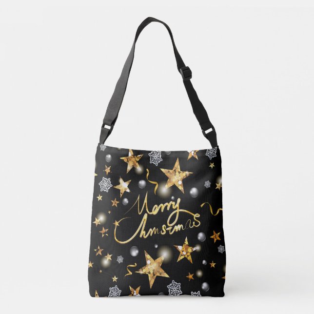 Sac Ajustable Cool Gold Noir Métal foncé Luxe Mode Noël (Dos)