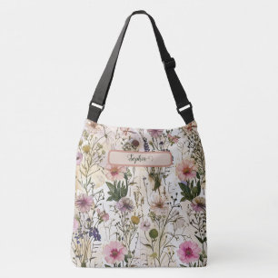 Sac Ajustable Cottagecore motif floral Perso botanique Vintage