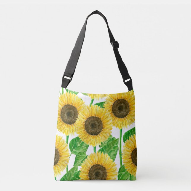 Sac Ajustable Couleur d'eau des fleurs de soleil (Devant)