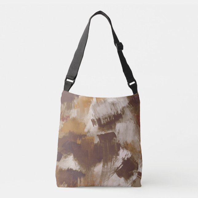 Sac Ajustable Couleurs de café Abstraites Paint Strokes (Devant)
