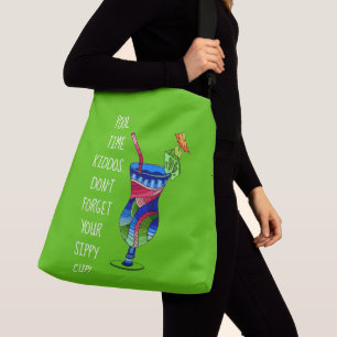 Sac Ajustable Coupe Sippy Adulte (verte), Plage Cute