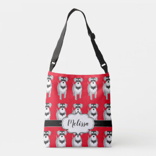 Sac Ajustable Coutume de Schnauzers miniatures rétro