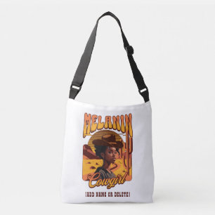 Sac Ajustable COW-GIRL MÉLANINE Western Fille Noire Cow-boy