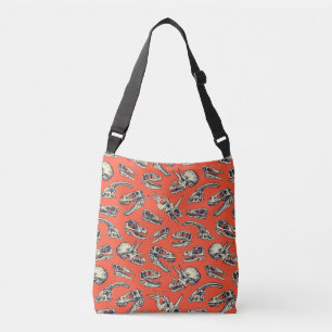 Sac Ajustable Crânes de dinosaures orange et marine