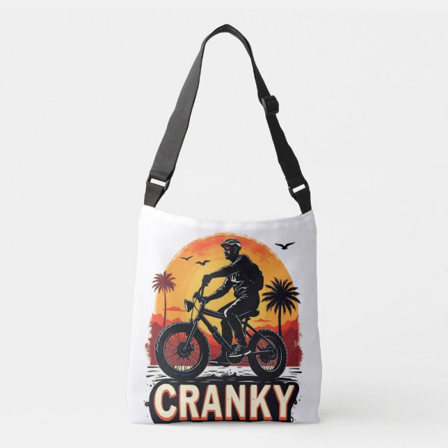 Sac Ajustable Cranky : Energiez Votre Marche - Fun Biker Tee (Devant)