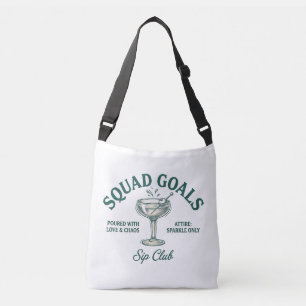 Sac Ajustable Création amusante de fête rétro de cocktails