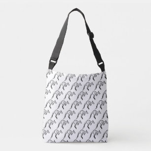 Sac Ajustable Crochet noir et blanc Kangaroo