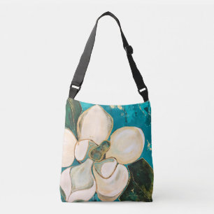 Sac Ajustable Croix-corps turquoise floral Fourre-tout de