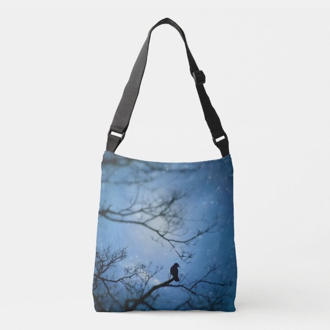 Sac Ajustable Crow en cristal bleu (Devant)
