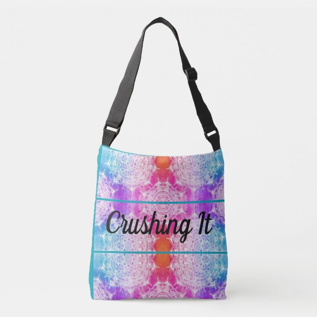 Sac Ajustable Cruser Il Bright Rainbow Mandela Art (Devant)