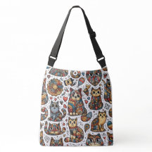 Cute Cats Doodé Cross Body Bag
