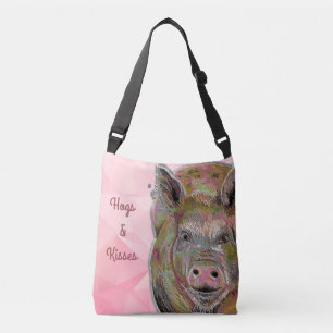 Sac Ajustable Cute rose Chien et Baisers Dessin Pastel