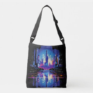 Sac Ajustable Cyberpunk City Skyline futuriste
