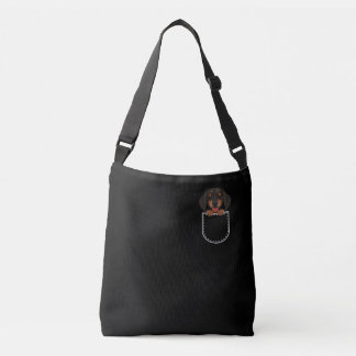 Sac Ajustable Dachshund Dans La Poche Du Sein