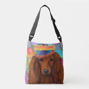 SAC AJUSTABLE DACHSHUND ROUGE