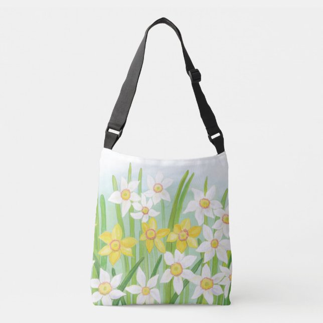 Sac Ajustable Daffodiques de printemps Jaune et blanc (Devant)