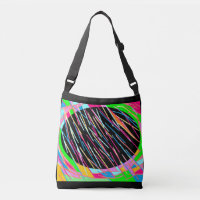 Design de style d'art couleur bonbon sur fond noir