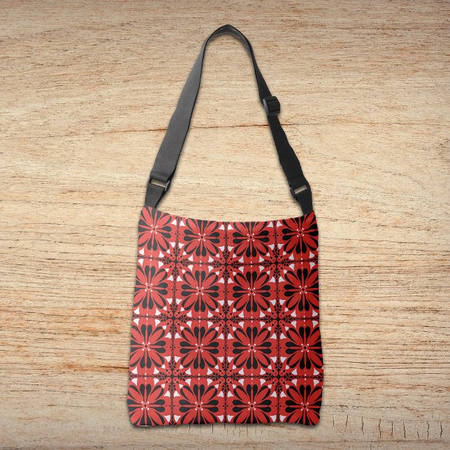 Sac Ajustable Design original moderne rouge noir unique (Créateur téléchargé)