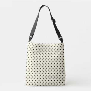 Sac Ajustable Design pois noir sur crème