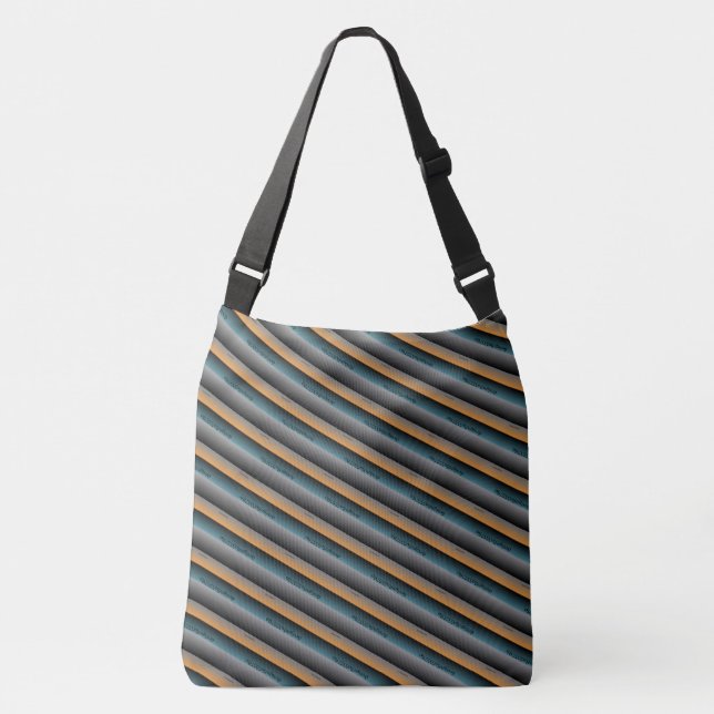 Sac Ajustable Dessin abstrait MODERNE en vert noir gris clair (Devant)
