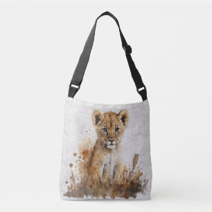 Sac Ajustable dessin d'aquarelle safari - lion king