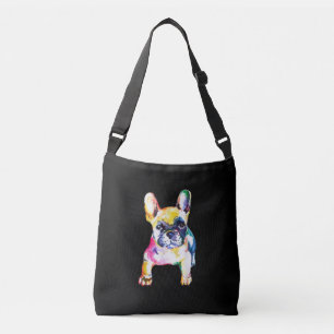 Sac Ajustable Dessin Français Bulldog original aquarelle