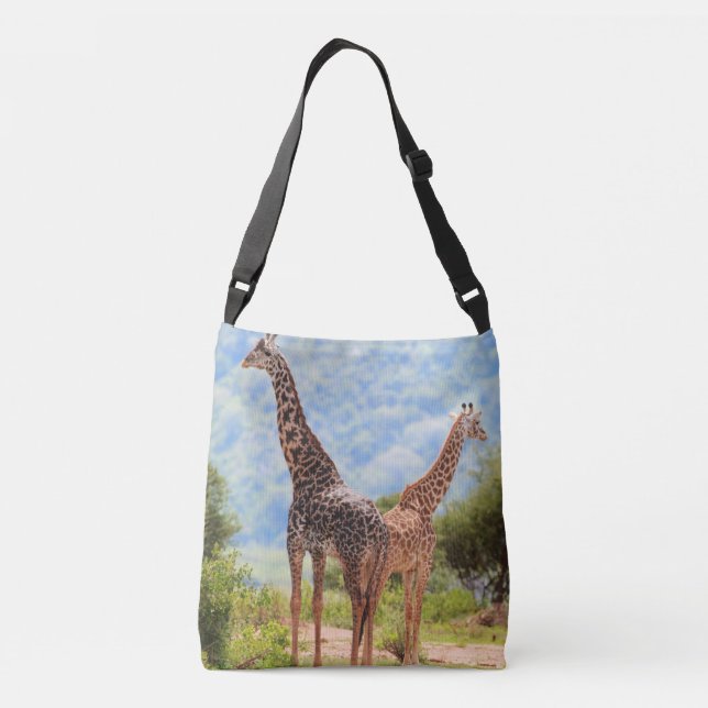 Sac Ajustable Deux girafes dans le parc national du Serengeti. A (Dos)