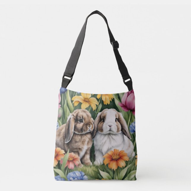 Sac Ajustable Deux lapins de lapin de lapin de petite lop (Devant)
